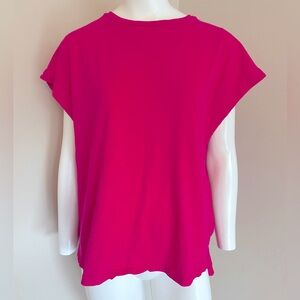 Anthropologie t.la 100% Cotton Pink Sleeveless Tee T-Shirt Size Medium